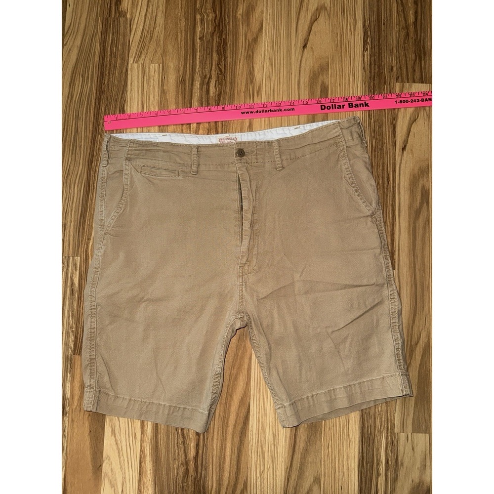 Levi Strauss & Co Men's Sz 38 Cotton Shorts Khaki Tan Brown Thin Light Weight